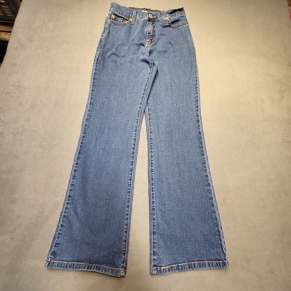 Levi's 512 Jeans Womens Size 6P Blue Perfectly Slimming Boot Cut Stretch Denim‎